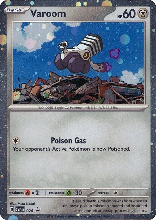 Pokemon - S&V - Black Star Promo - Varoom - 026 - Cosmos Holo