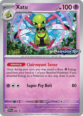 Pokemon - S&V - Black Star Promo - Xatu - 059