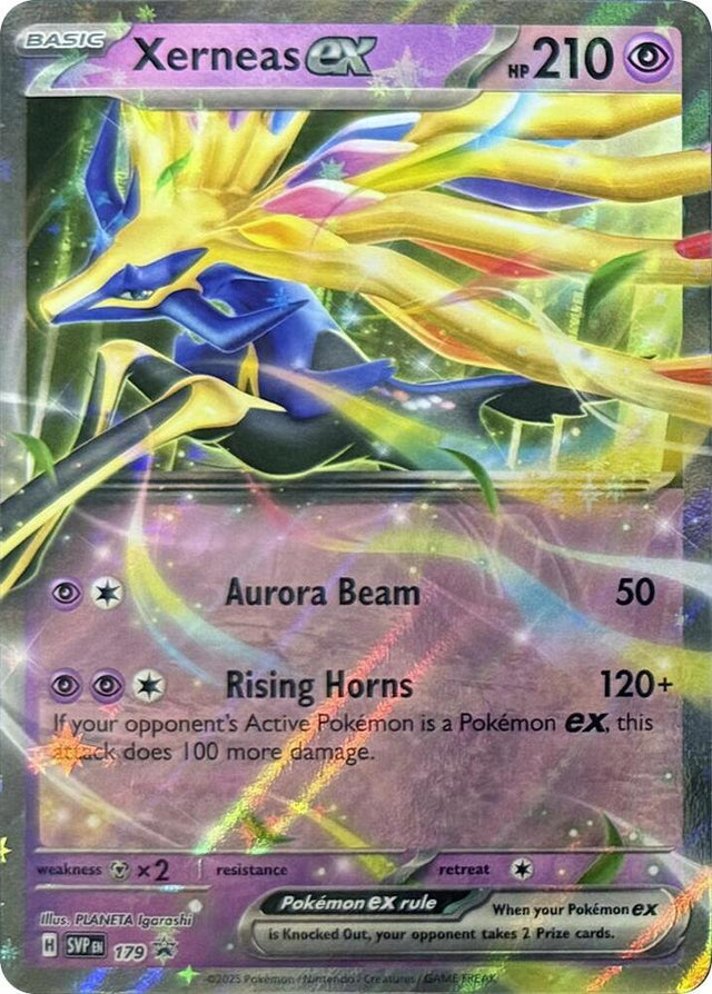 Pokemon - S&V - Black Star Promo - Xerneas ex - 179