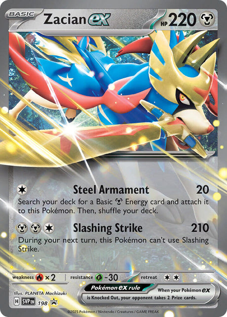 Pokemon - S&V - Black Star Promo - Zacian ex - 198
