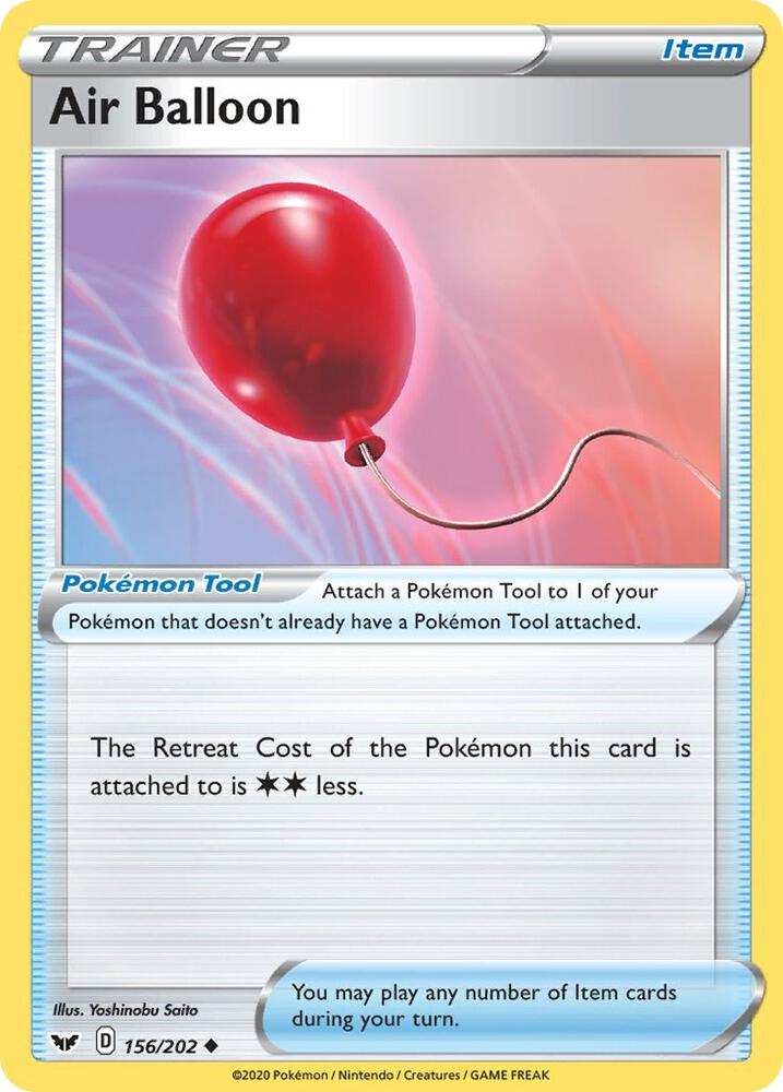 Air Balloon 156/202 — Sword & Shield Pokémon card