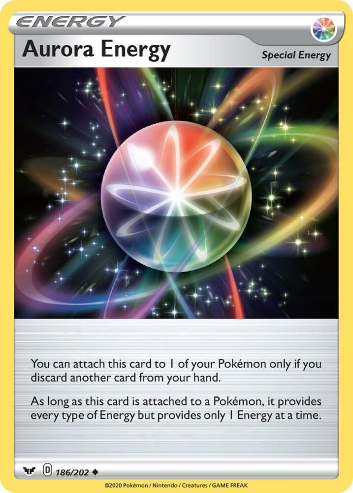 Aurora Energy 186/202 — Sword & Shield Pokémon card