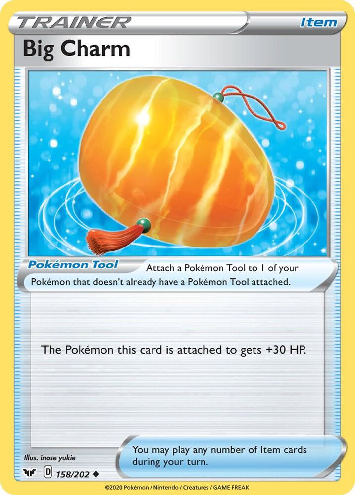 Big Charm 158/202 Reverse Holofoil — Sword & Shield Pokémon card