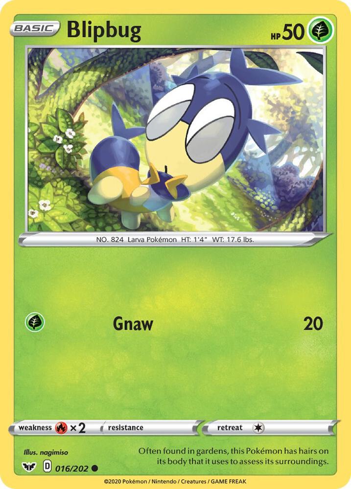Blipbug 016/202 — Sword & Shield Pokémon card