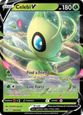 Celebi V 001/202 Holofoil — Sword & Shield Pokémon card