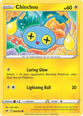 Chinchou 068/202 Reverse Holofoil — Sword & Shield Pokémon card