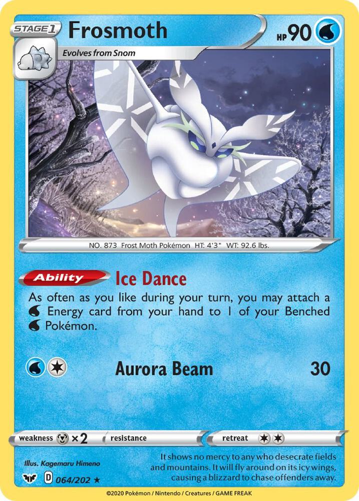Frosmoth 064/202 Holofoil — Sword & Shield Pokémon card