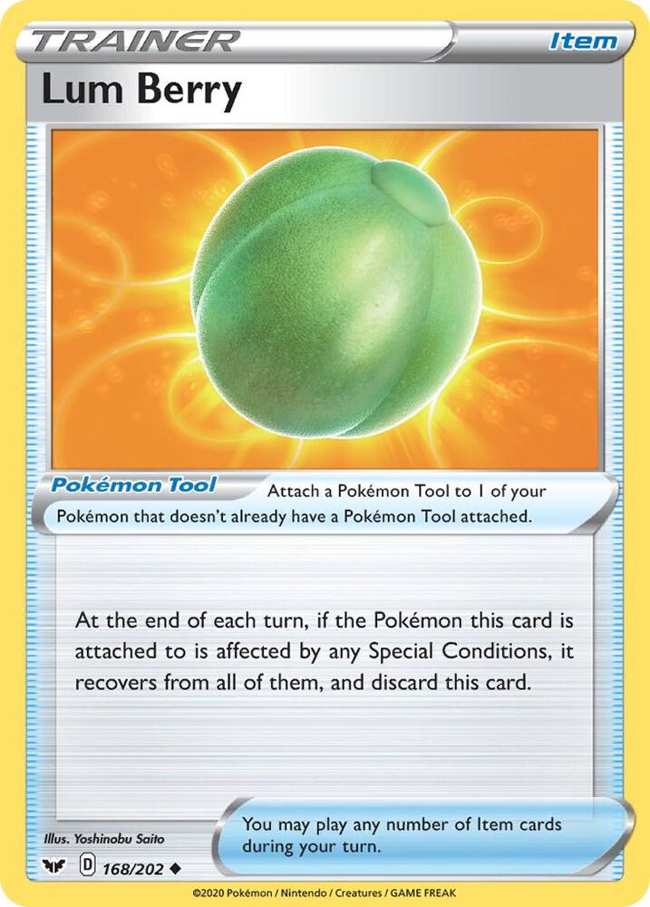 Pokemon - Sword & Shield - Lum Berry - 168/202