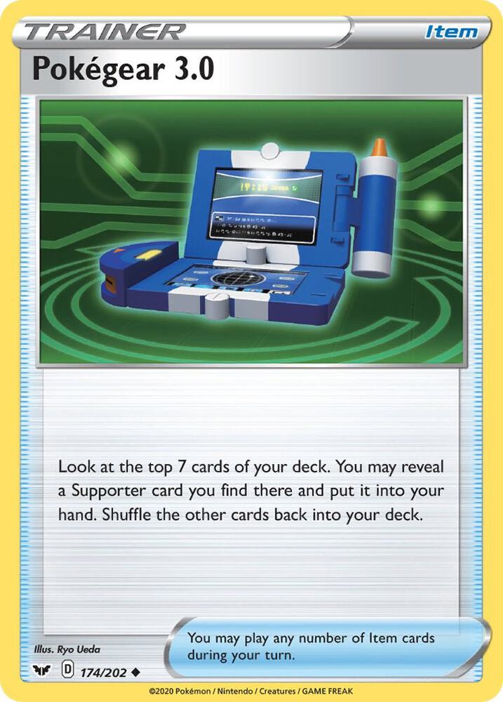 Pokegear 3.0 174/202 Reverse Holofoil — Sword & Shield Pokémon card