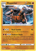 Rhyperior 099/202 Reverse Holofoil — Sword & Shield Pokémon card