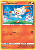 Scorbunny 030/202 Reverse Holofoil — Sword & Shield Pokémon card