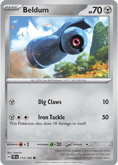 Beldum 113/162 — Temporal Forces Pokémon card