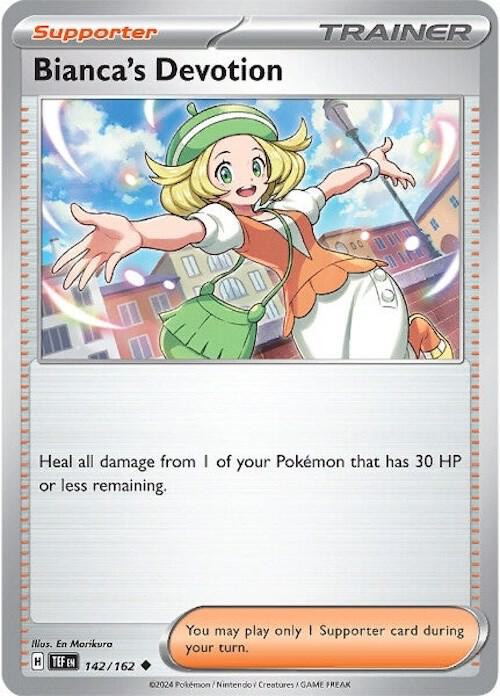 Bianca's Devotion 142/162 Reverse Holofoil — Temporal Forces Pokémon card