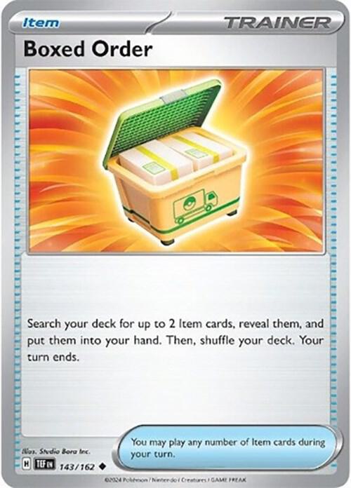 Boxed Order 143/162 Reverse Holofoil — Temporal Forces Pokémon card