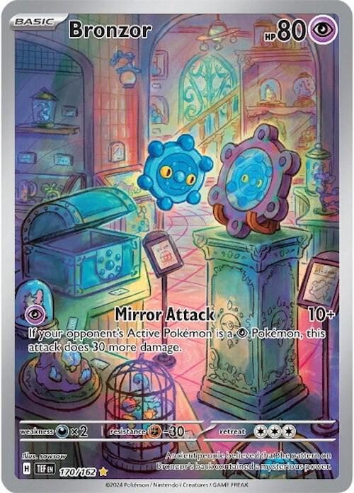 Bronzor 170/162 Holofoil — Temporal Forces Pokémon card