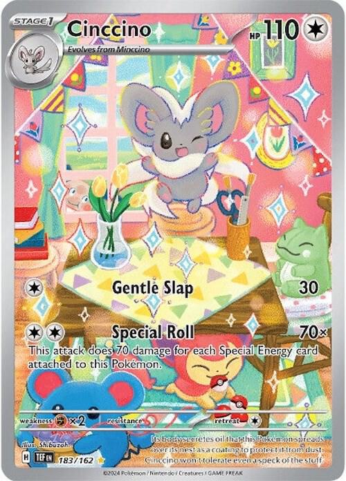 Cinccino 183/162 Holofoil — Temporal Forces Pokémon card