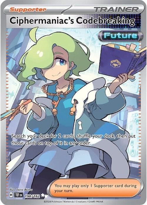 Pokemon - Temporal Forces - Ciphermaniac's Codebreaking - 198/162 - Holofoil