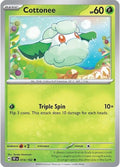 Cottonee 014/162 Reverse Holofoil — Temporal Forces Pokémon card