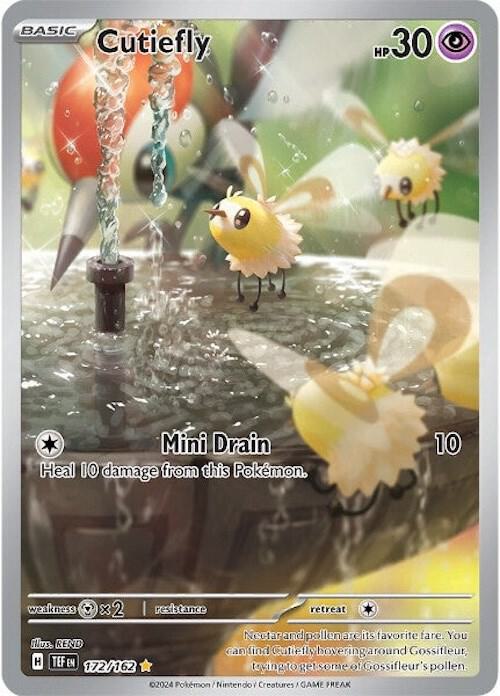 Cutiefly 172/162 Holofoil — Temporal Forces Pokémon card