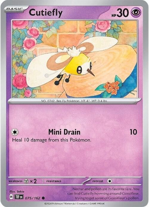 Pokemon - Temporal Forces - Cutiefly - 075/162 - Reverse Holofoil
