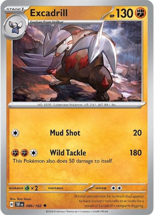Pokemon - Temporal Forces - Excadrill - 086/162