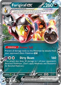 Farigiraf ex 108/162 Holofoil — Temporal Forces Pokémon card