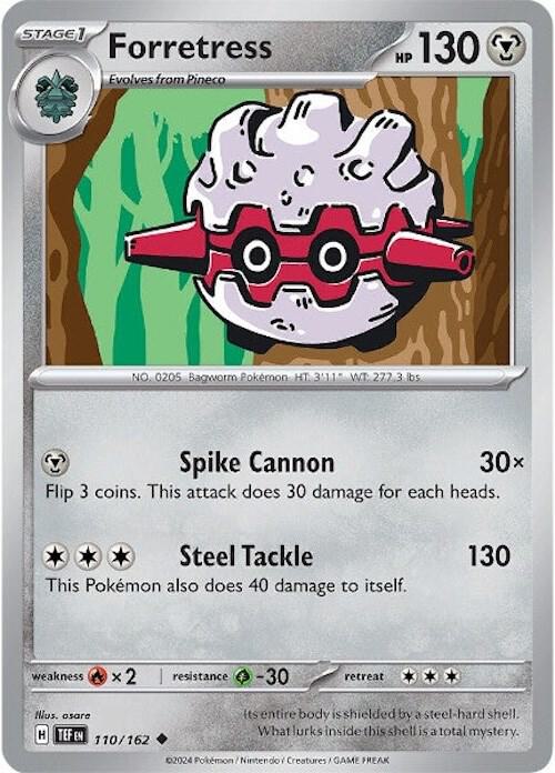 Forretress 110/162 — Temporal Forces Pokémon card