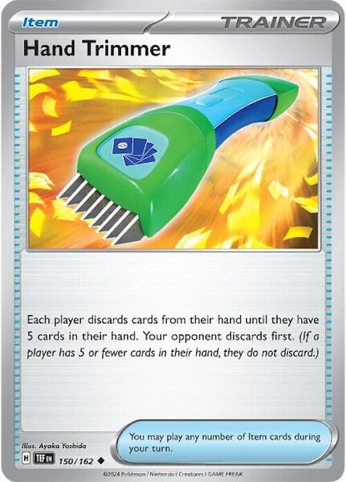 Hand Trimmer 150/162 Reverse Holofoil — Temporal Forces Pokémon card