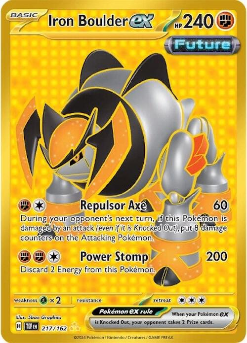 Iron Boulder ex 217/162 Holofoil — Temporal Forces Pokémon card
