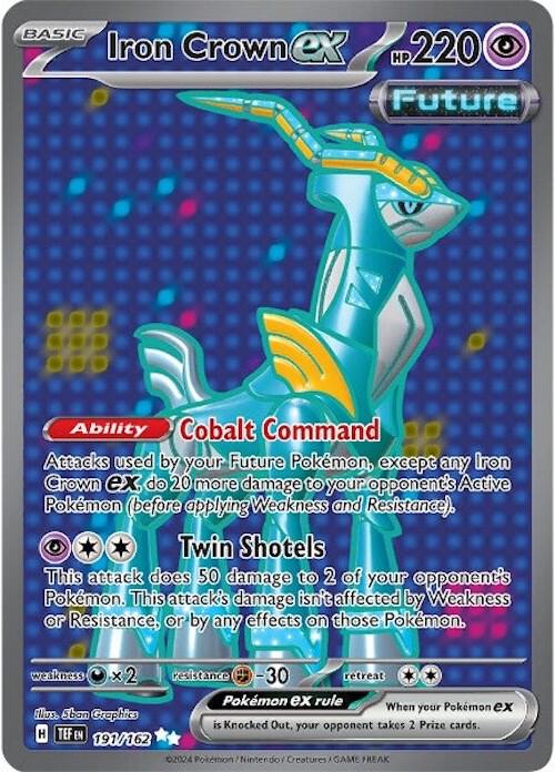 Pokemon - Temporal Forces - Iron Crown ex - 191/162 - Holofoil