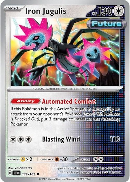 Iron Jugulis 139/162 — Temporal Forces Pokémon card