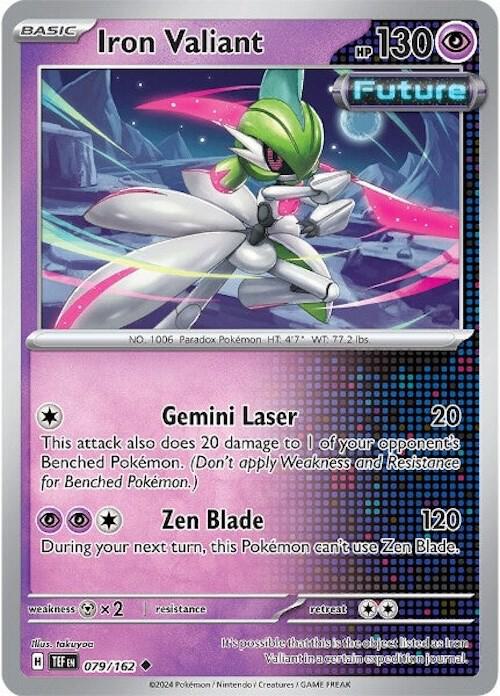 Iron Valiant 079/162 — Temporal Forces Pokémon card