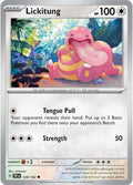 Lickitung 124/162 Reverse Holofoil — Temporal Forces Pokémon card