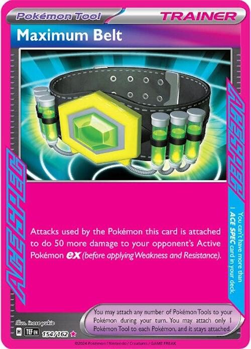 Maximum Belt 154/162 Holofoil — Temporal Forces Pokémon card