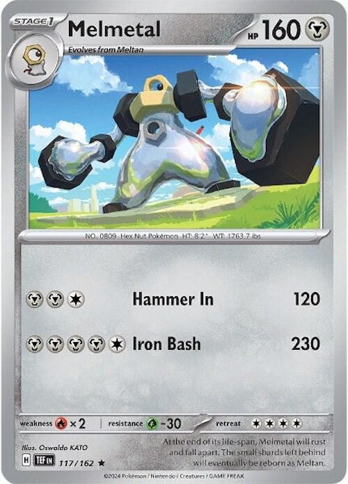 Melmetal 117/162 Reverse Holofoil — Temporal Forces Pokémon card