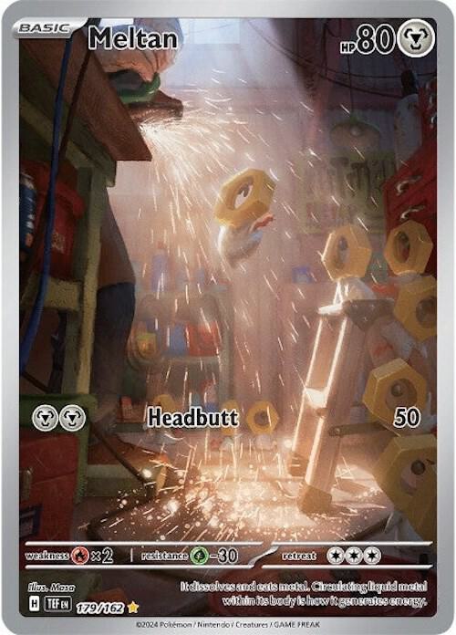 Meltan 179/162 Holofoil — Temporal Forces Pokémon card
