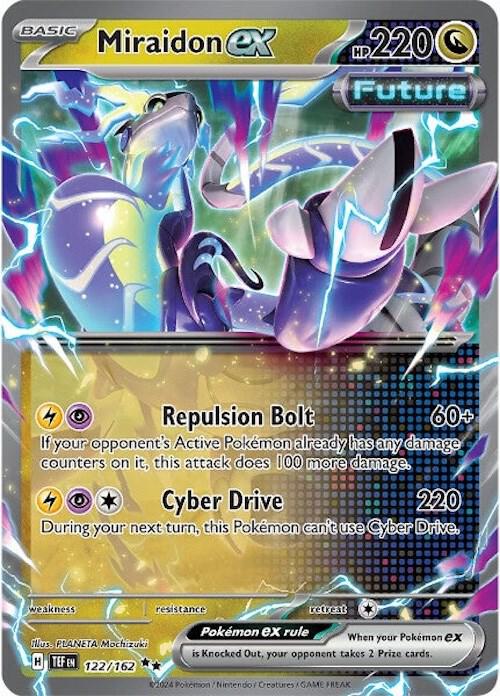 Miraidon ex 122/162 Holofoil — Temporal Forces Pokémon card