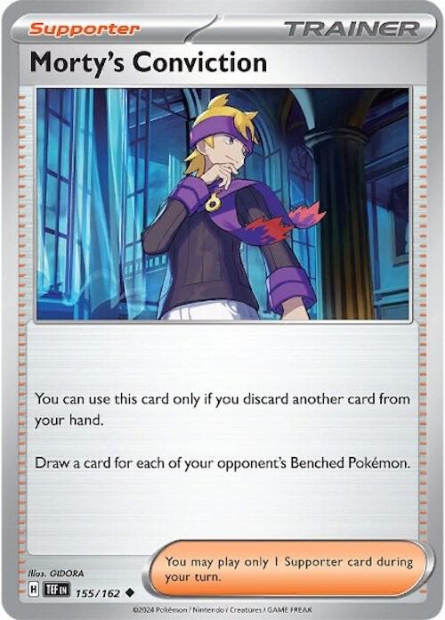 Morty's Conviction 155/162 — Temporal Forces Pokémon card