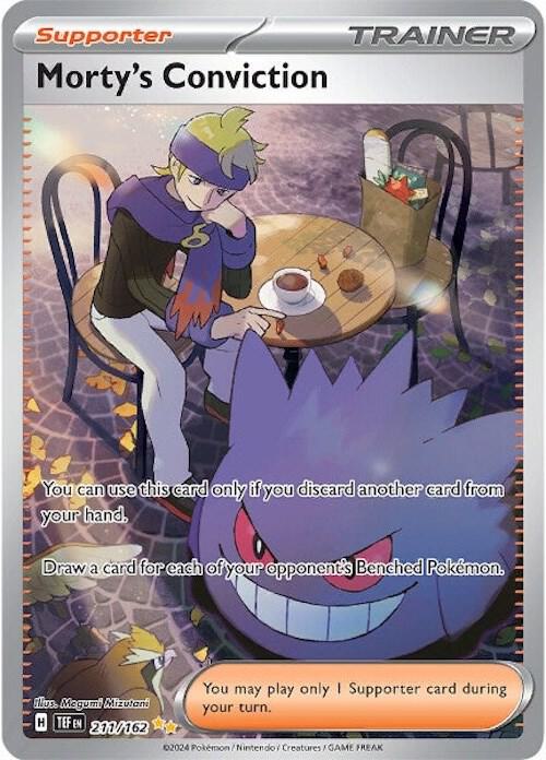 Morty's Conviction 211/162 Holofoil — Temporal Forces Pokémon card