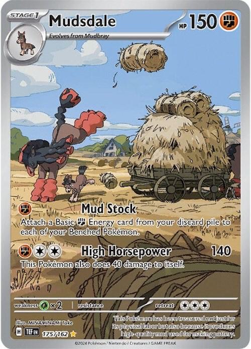 Mudsdale 175/162 Holofoil — Temporal Forces Pokémon card