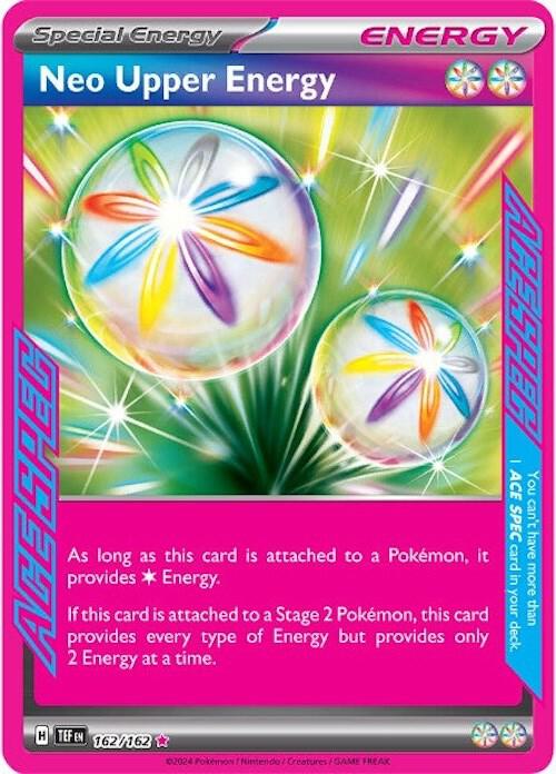 Neo Upper Energy 162/162 Holofoil — Temporal Forces Pokémon card