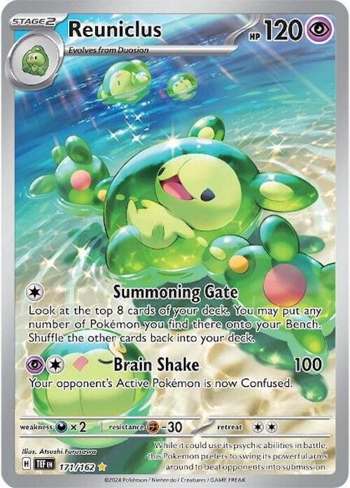 Reuniclus 171/162 Holofoil — Temporal Forces Pokémon card