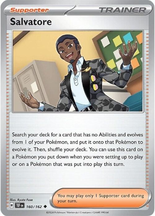 Salvatore 160/162 Reverse Holofoil — Temporal Forces Pokémon card
