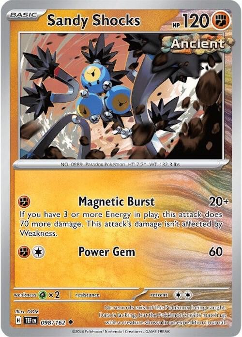 Sandy Shocks 098/162 — Temporal Forces Pokémon card
