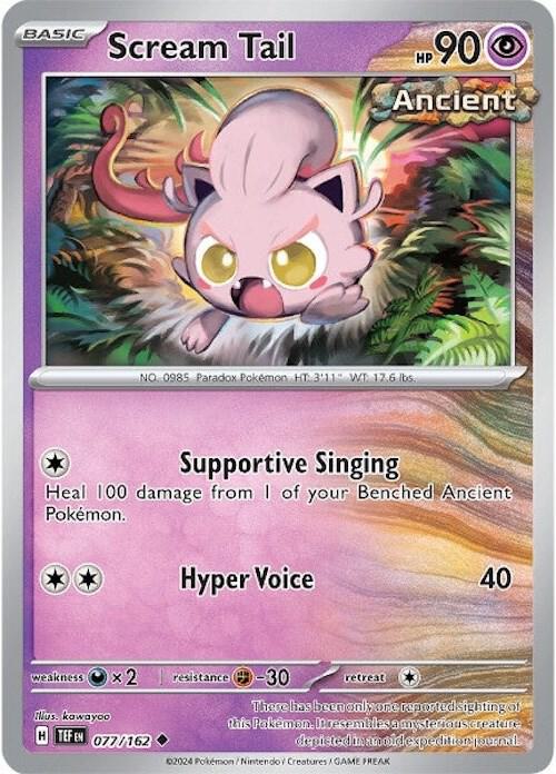Scream Tail 077/162 — Temporal Forces Pokémon card