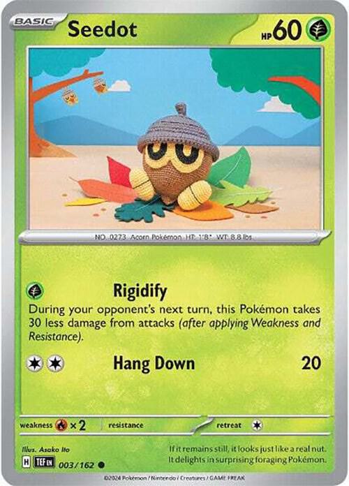 Seedot 003/162 — Temporal Forces Pokémon card