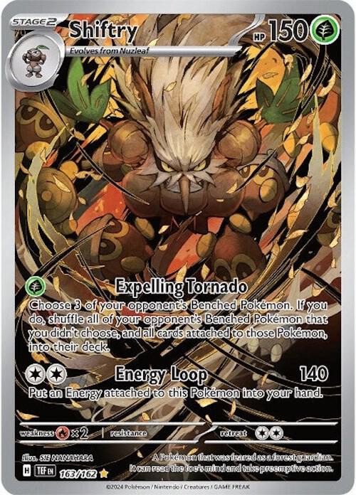 Shiftry 163/162 Holofoil — Temporal Forces Pokémon card