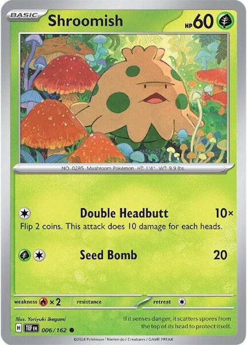 Shroomish 006/162 — Temporal Forces Pokémon card