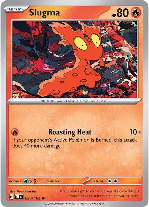 Slugma 028/162 — Temporal Forces Pokémon card