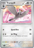 Tranquill 134/162 — Temporal Forces Pokémon card